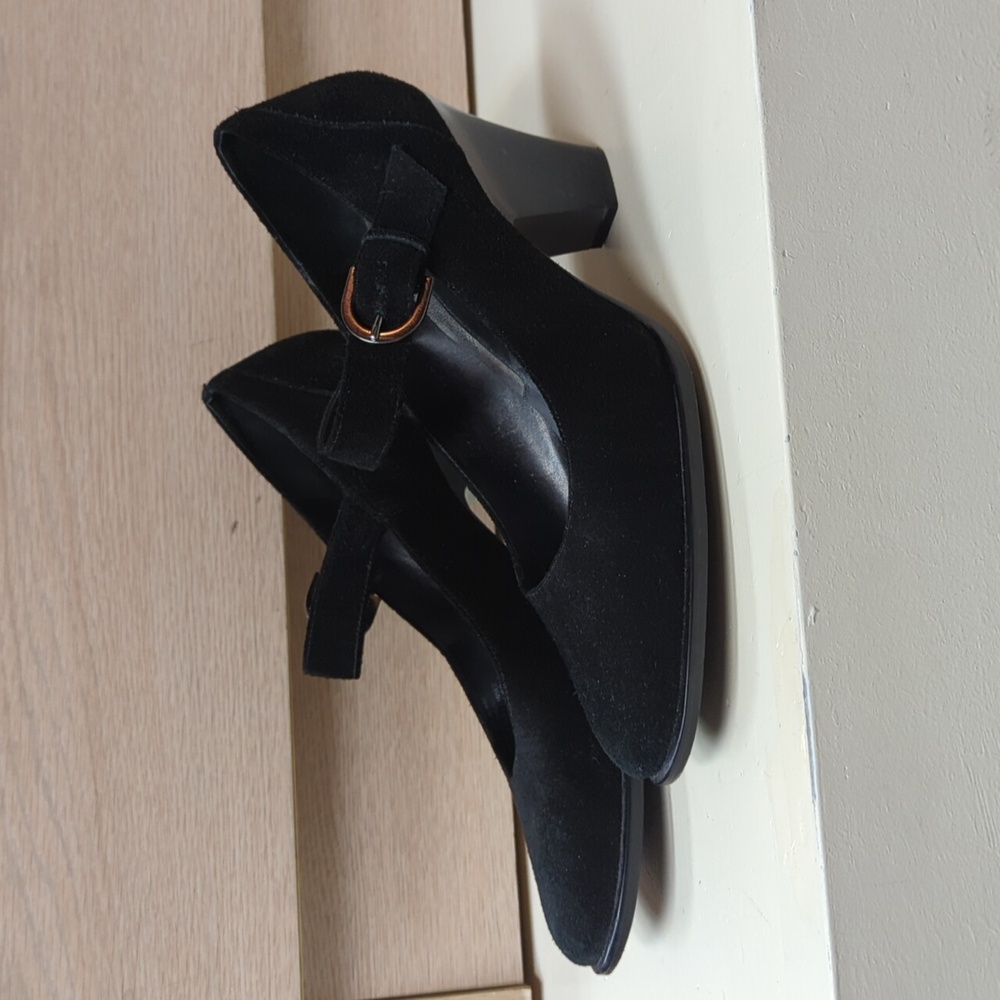 Via Spiga Mary Janes suede black heel